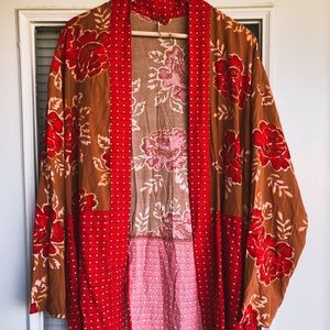 FREE PEOPLE PRINTED KIMONO
